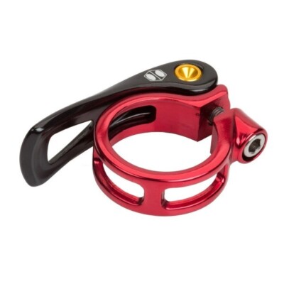 BOX ONE bmx bike quick release SEAT POST CLAMP Red BLK 31.8mm SE GT DK Haro new