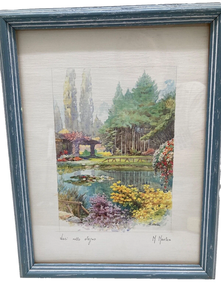 M. Marten, Lights in the Pond 公園 風景画 M. Marten, Lights