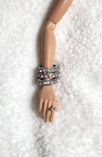 Jewelry Set for  1:6 scale dolls, Fashion Royalty etc. - Silver