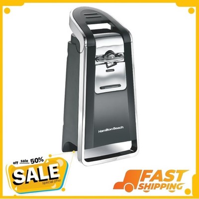 Hamilton Beach Smooth Edge Automatic Electric Can Opener, Black & Stainless, NEW