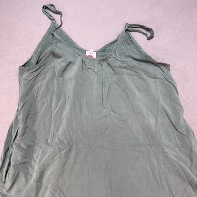 Buenos Ninos Green Ruffle Hem Sleeveless Casual Dress XXL, Comfy, Fashion, Prep