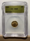 2000 $5 Gold Eagle ICG MS69 1/10 oz American Gold Coin High Grade