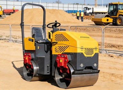 1.5Ton Gasoline Hydraulic Vibrating Tandem Asphalt Compactor Road Roller