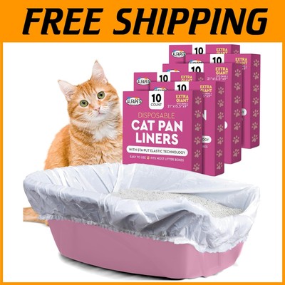 Easy Cleanup Cat Litter Liners No Tie Strings