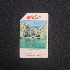 Scheda telefonica RARA Turistica Golden P 130 usata magnetica