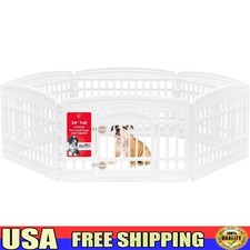 Dog Playpen 6-Panel Puppy Fence Indoor Outdoor Durable Easy Assembly Small Dogs