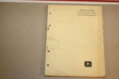 Original John Deere PC-4114 Parts Catalog Manual 820 Series 11-69