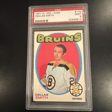 1971 OPC #170 Dallas Smith, PSA 9 #22899613, Boston Bruins