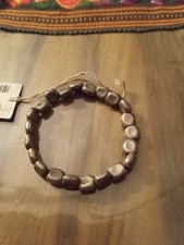 Braccialetto Elastico Nuovo Alluminio Riciclato Vestopazzo Quadratini