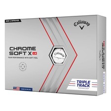 Callaway 2022 Chrome Soft X LS Triple Track Dozen Golf Balls White