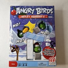 Angry Birds Happy Holidays Game Mattel Incomplete Open Box missing parts read