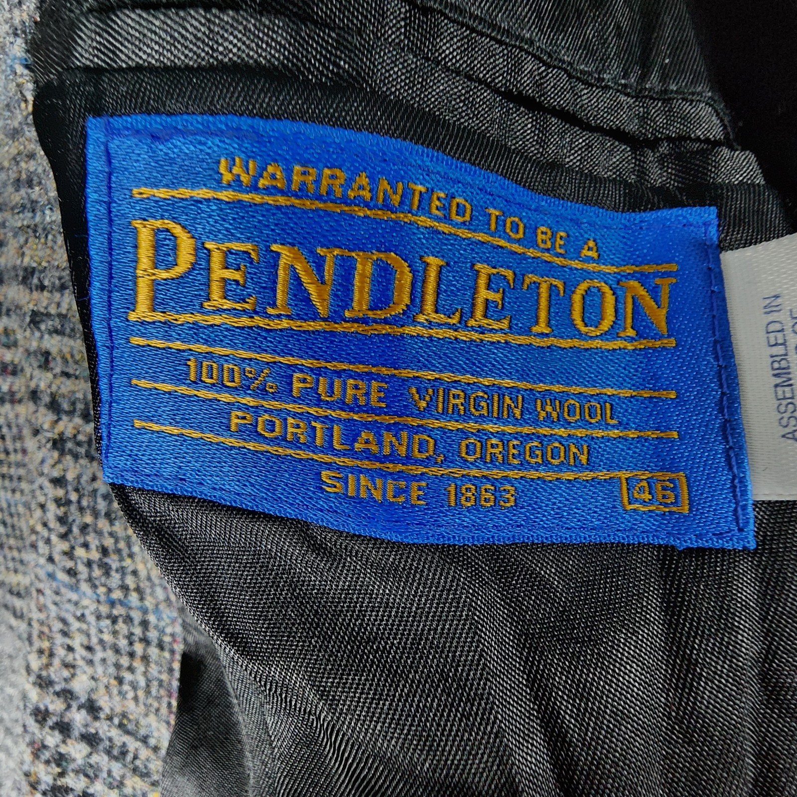 PENDLETON Virgin Wool Houndstooth Windowpane Twee… - image 7