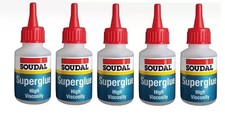 BOX OF 25 SOUDAL HIGH VISCOSITY SUPER GLUE 20G