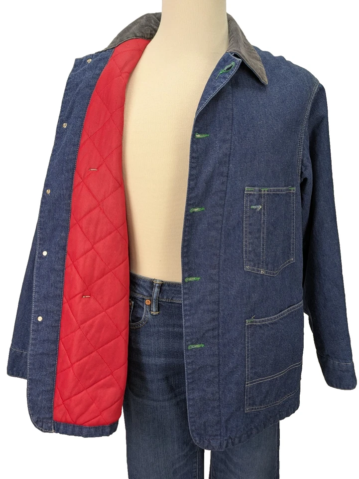 Abrigo Chaqueta De Colección Osh Kosh Denim Tareas Granero Hecho en Unión Sanforizada EE. UU. 42 Foto 3 de 4