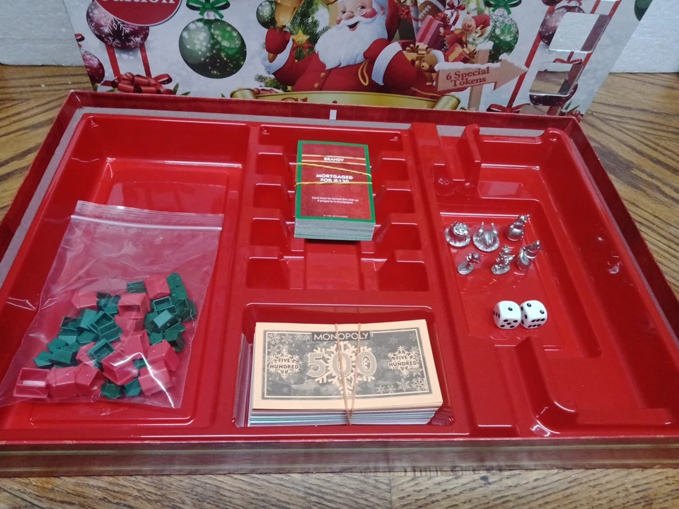 Winning Moves Christmas Edition Monopoly Board Game Complete - Image 2 of 4