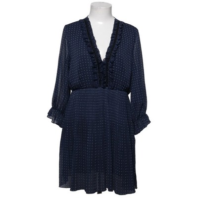 Zara Basic, Kleid, Größe: L, Blau/Weiß, Polyester, Gepunktet, Damen #c3c
