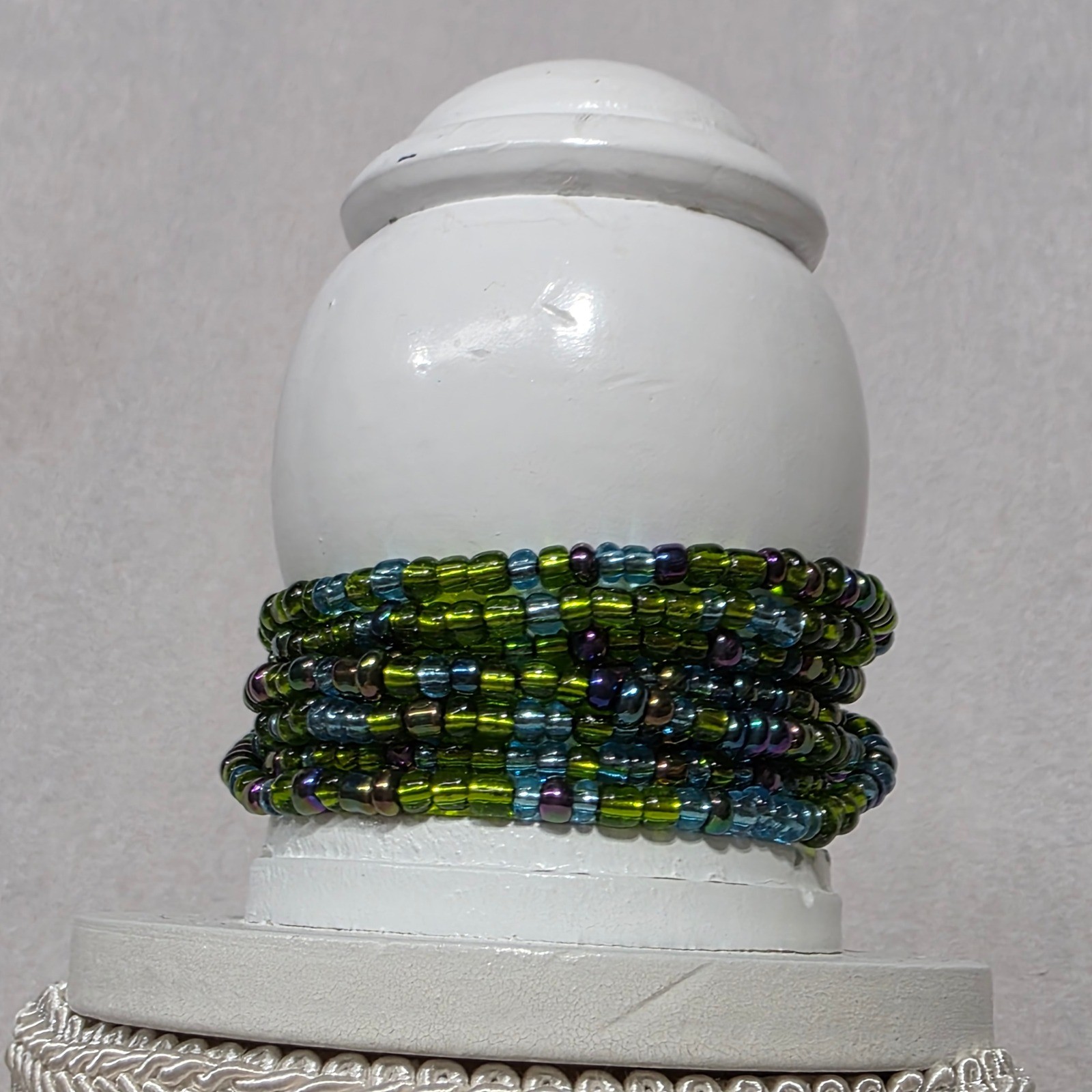 Bracelets 2 Handmade Beaded Bracelet Stack with S… - image 3