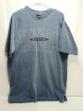 Vtg Pepsi Single Stitch Tshirt - Embroidered Logo - Sz L/XL - USA made