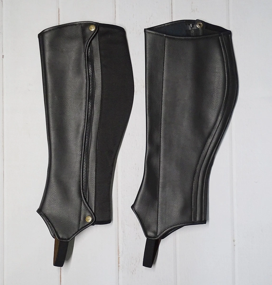 Demi-Chaps Ariat All Around – Cuir Noir Taille XL, Très Bon État