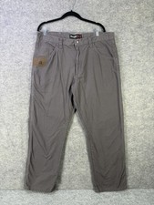 Wrangler Riggs Workwear Pants Mens 38x30 Gray Utility Outdoor Carpenter Cotton