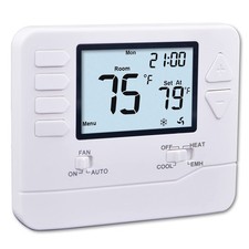 Heagstat H721 Non-Programmable Heat Pump Thermostat, 2 Heat/1 Cool, White