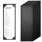 WeChef 20 Pcs 4.25"x14" Leather Restaurant Menu Covers Single Page Wine List Bar — photo 1