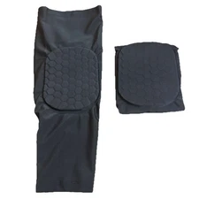 Sports Knee Pads Black Honeycomb Cushion Impact Protection Tactical Military