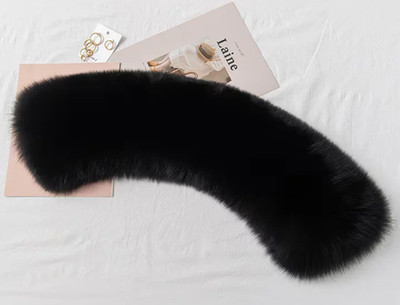 70CM Real Fox Fur Scarf Collar Women Winter Neck Warm Fox Scarves Unisex Shawl