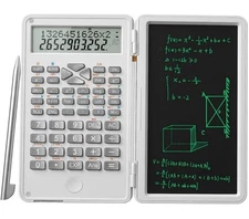 Scientific Calculator with LCD Writing Tablet | Dual-Function, Portable, Student