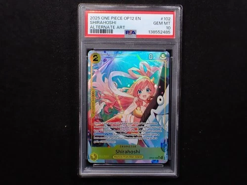 Shirahoshi (Alternate Art) OP12-102 Legacy of the Master Foil PSA 10