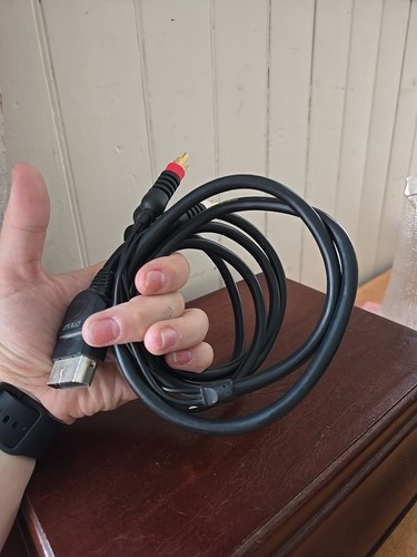 Microsoft OEM AV Cable RCA for XBOX Controller Trip Breakaway Cord Untested - Picture 2 of 2