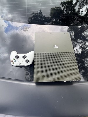 Xbox One S 1TB Console Green - White W Wireless Controller Tested Working