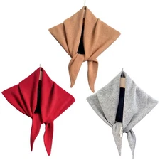 Wool Knitted Triangular Scarf Warm Shawl for Women Triangle Knit Scarves Winter