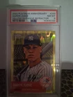 2022 Topps Chrome Platinum  Aaron Judge #200 Yellow RayWave Refractor /250 Psa 8