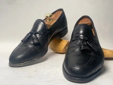 Allen Edmonds Grayson Mens Dress Shoes Black Tassel Loafers Size 12 AA Narrow 