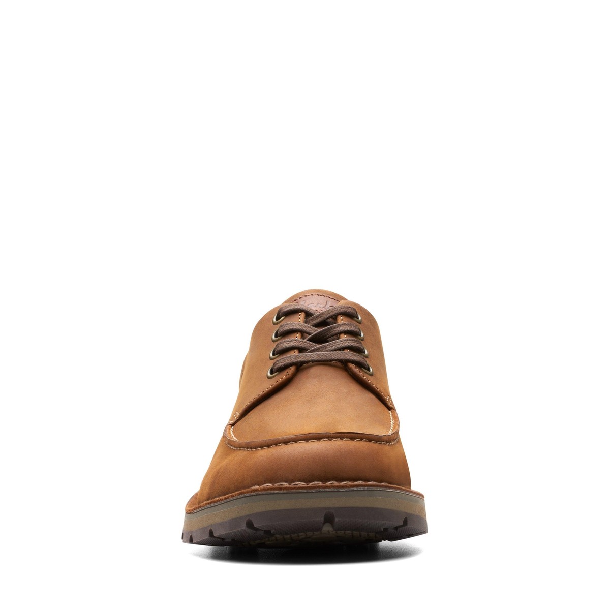 Clarks Mens Gravelle Low Brown Leather Casual Shoes | eBay display picture 2