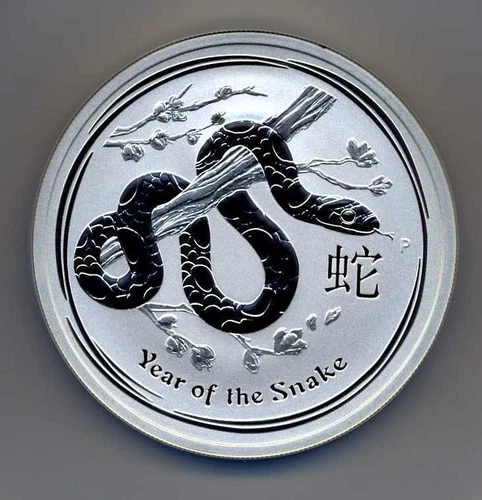 2013 AUSTRALIA 2 Oz - SILVER LUNAR YEAR OF SNAKE NGC MS70 EARLY RELEASE