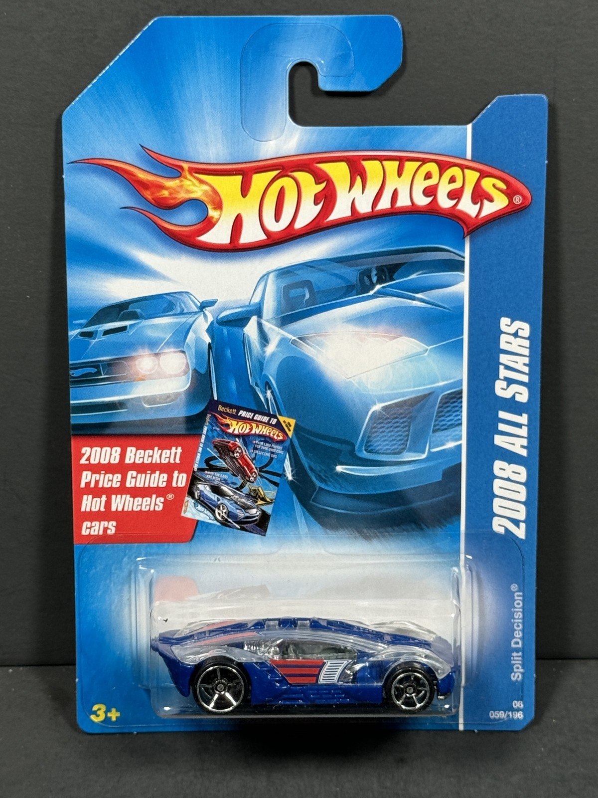 HOT WHEELS 2008 Split Decision #59, Blue, 2008 All Stars