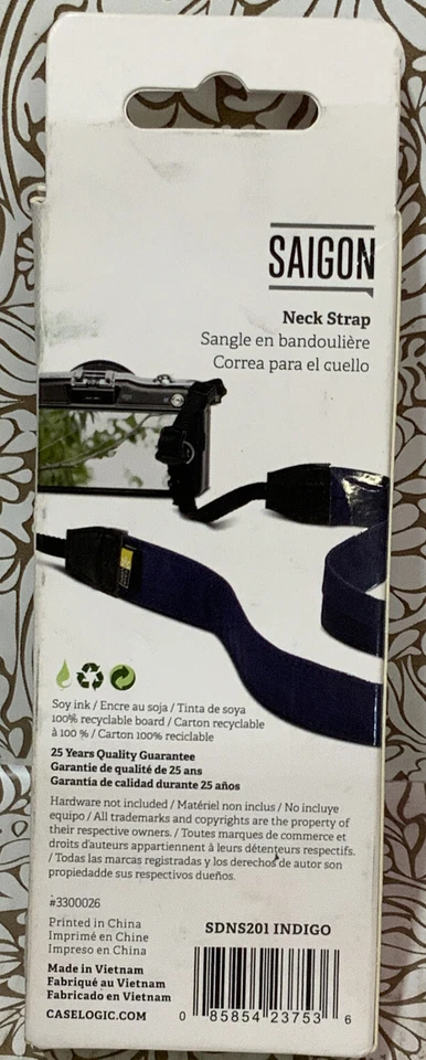 📀 Case Logic Saigon Camera Neck Strap - Blue - Image 2 of 3