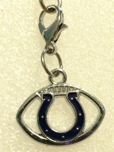 Indianapolis Colts Football Small Purse Charm Dangle Zipper Pull Key Chain - Picture 3 of 4
