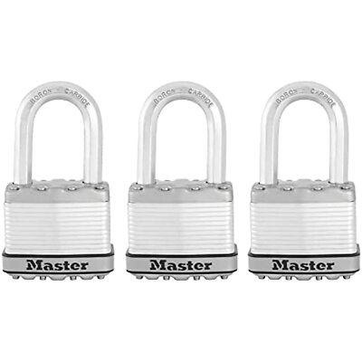 #ad #ad Master Lock M5XTRILF Magnum Heavy Duty Outdoor Padlock with Key 3 Pack $29.99