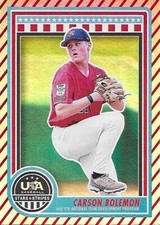 2025 Panini Stars And Stripes Striped Parallel CARSON BOLEMON #115