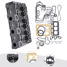 D1402 Complete Cylinder Head Assy & Full Gasket Set for Kubota Engine 1552103040