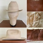 1950s Stetson One Hundred 100x Beaver 7 1/4 Western Dress Hat Cowboy 100 Vtg 50s