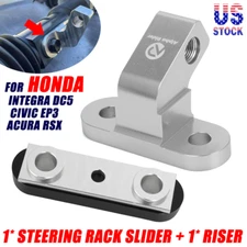 For Honda Acura RSX EP3 Civic EM2 Steering Rack Slider Riser Raiser Tie Rod Kit