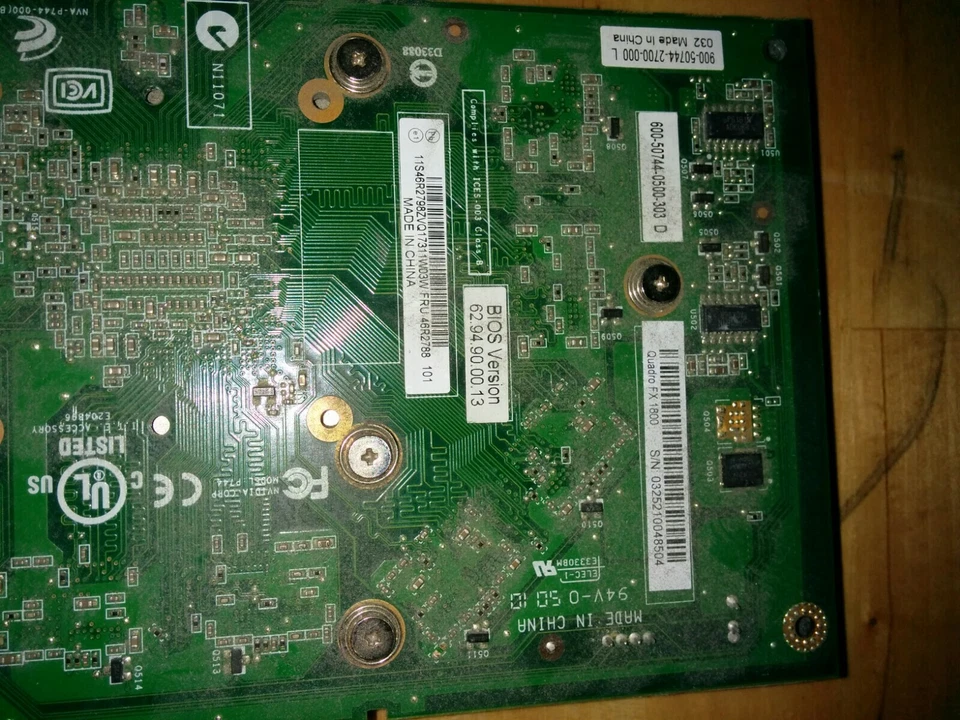 HP NVIDIA Quadro FX 1800 (FY946ET) 768MB GDDR3 SDRAM PCI Express x16 Graphics... - Image 3 of 4