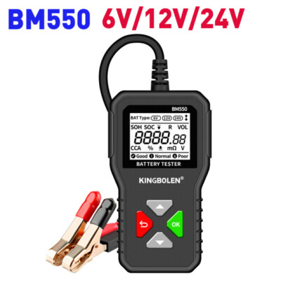BM550 Car Battery Tester 12V 24V Truck Battery Test Charging Cranking Analyzer