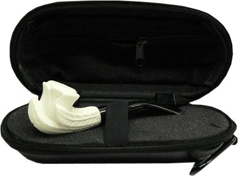 Importierte Miniatur Meerschaumpfeife - TULPE mit Koffer, Windkappe & Pfeifenreiniger - Bild 1 von 7
