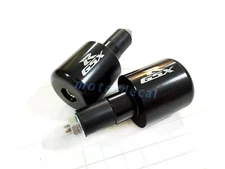 CNC Handle Bar End Grips Plugs Sliders For Suzuki 1997-2024 2022 GSXR600 Black