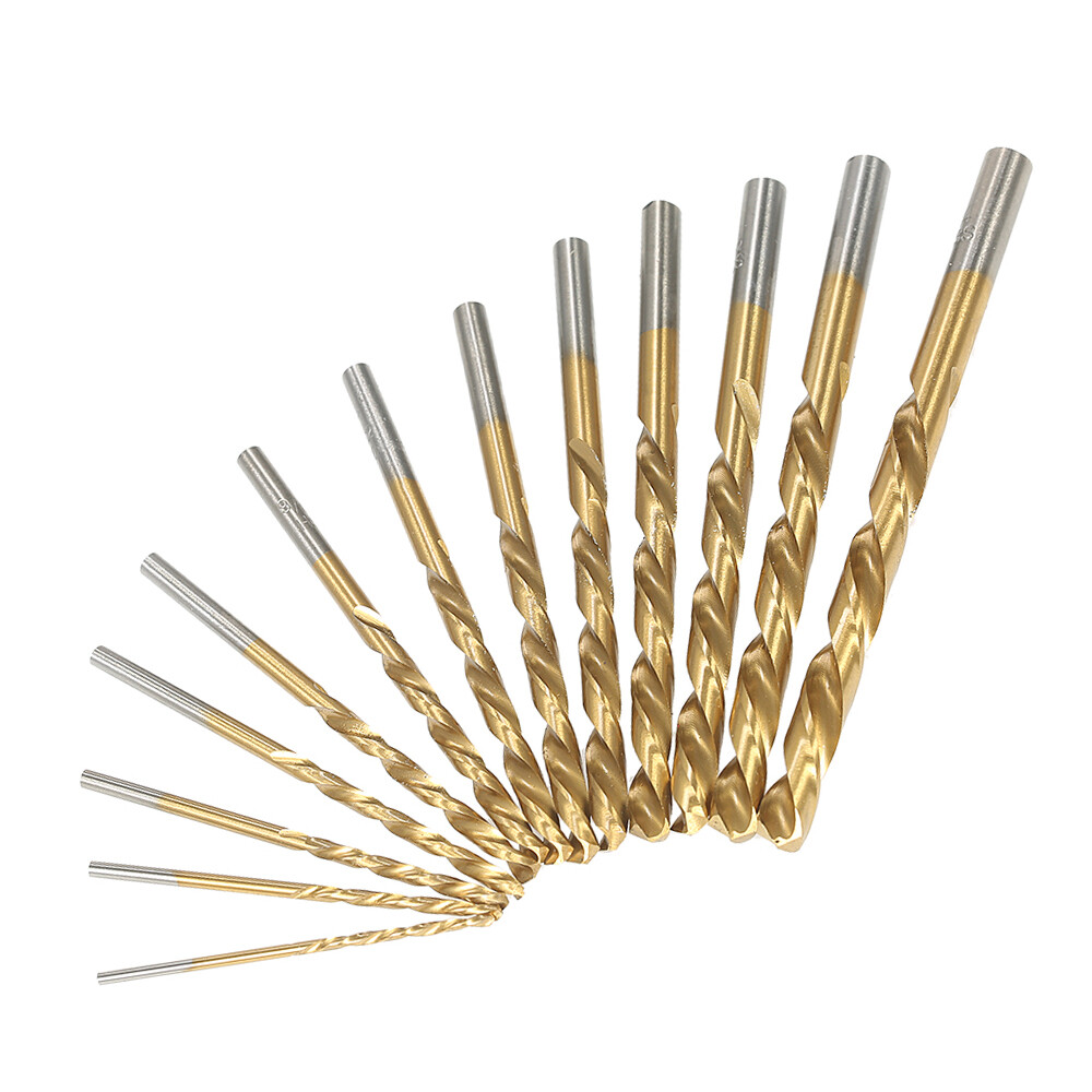 13 Pc Left Handed Drill Bit Set Backwards Steel Reverse Bolt